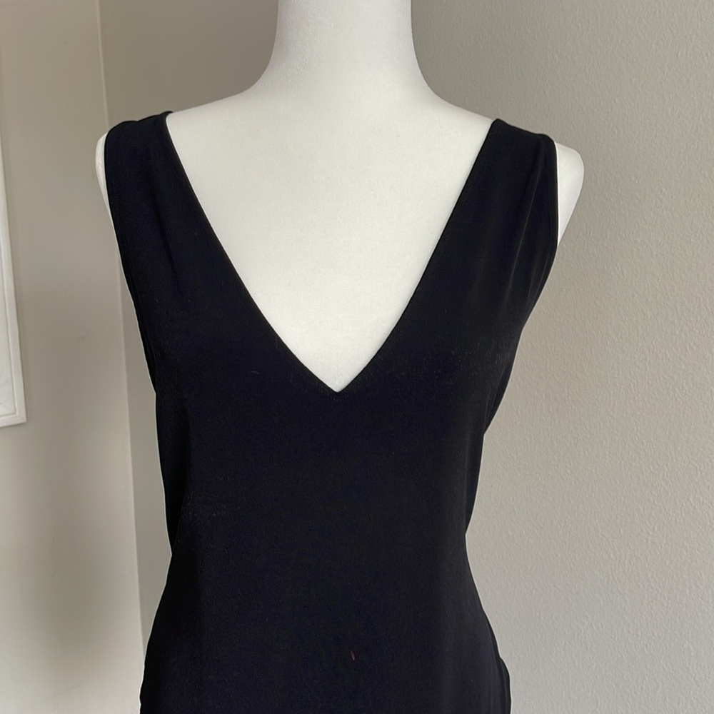 Black V-Neck Sleeveless Bodysuit Size 3X